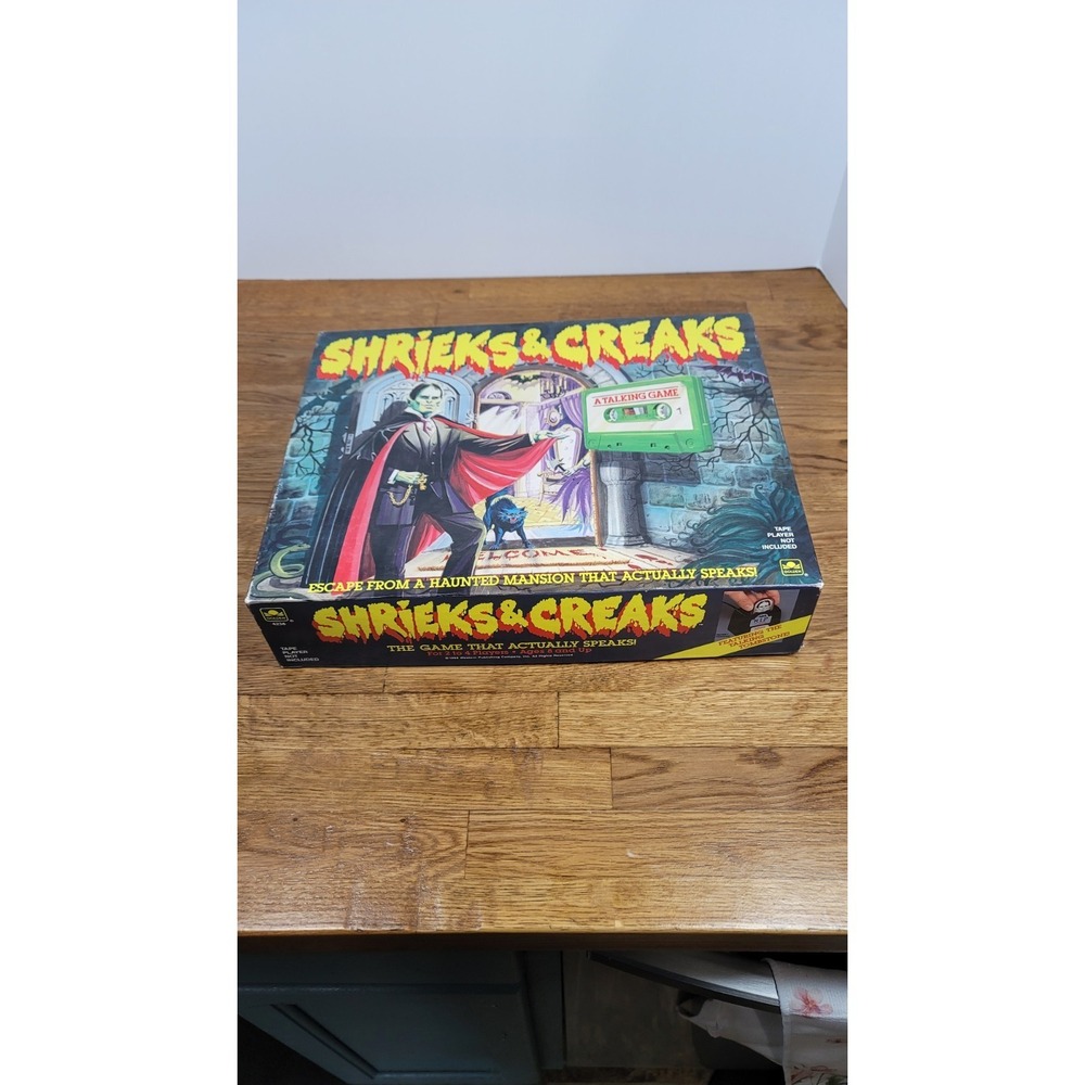 Shrieks and Creaks board game incomplete Golden Cassette Box.. Parts Only. READ